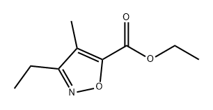 5-Isoxazolecarboxylic acid, 3-ethyl-4-methyl-, ethyl ester Struktur