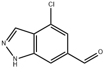 1H-Indazole-6-carboxaldehyde, 4-chloro- Structure