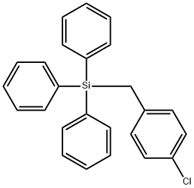 (4-Chlorobenzyl)triphenylsilane Struktur