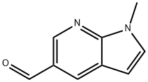 1H-Pyrrolo[2,3-b]pyridine-5-carboxaldehyde, 1-methyl- Struktur