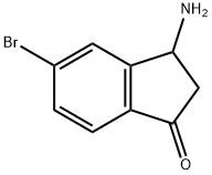 1H-Inden-1-one, 3-amino-5-bromo-2,3-dihydro- Struktur