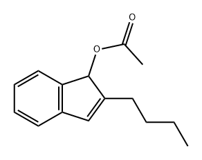 1H-Inden-1-ol, 2-butyl-, 1-acetate