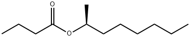 Butanoic acid (1S)-1-methylheptyl ester Struktur