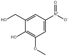 Benzenemethanol, 2-hydroxy-3-methoxy-5-nitro- Struktur