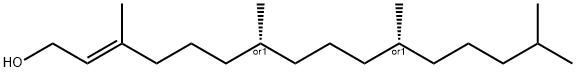 2-Hexadecen-1-ol, 3,7,11,15-tetramethyl-, (2E,7R,11R)-rel- Struktur