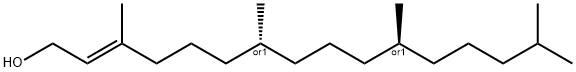 2-Hexadecen-1-ol, 3,7,11,15-tetramethyl-, (2E,7R,11S)-rel- Struktur