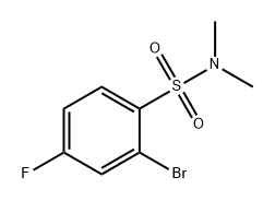 Benzenesulfonamide, 2-bromo-4-fluoro-N,N-dimethyl- Struktur