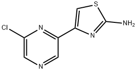 2-Thiazolamine, 4-(6-chloro-2-pyrazinyl)- Struktur