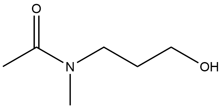 N-(3-Hydroxypropyl)-N-methylacetamide Struktur