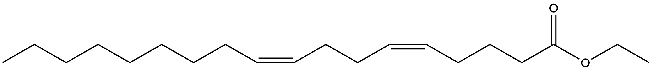 Ethyl (5Z,9Z)-5,9-octadecadienoate Structure