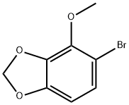 1,3-Benzodioxole, 5-bromo-4-methoxy- Struktur