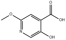 4-Pyridinecarboxylic acid, 5-hydroxy-2-methoxy- Struktur