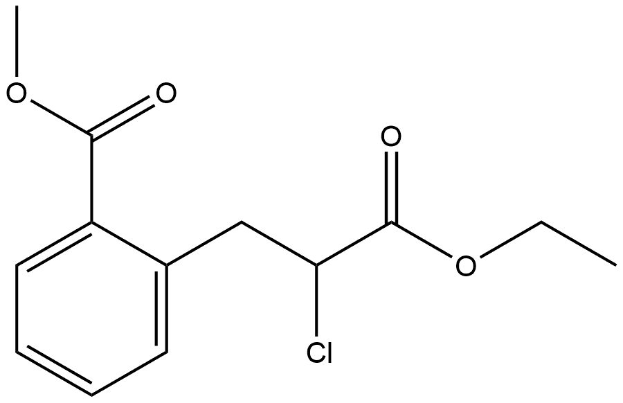 Benzenepropanoic acid, α-chloro-2-(methoxycarbonyl)-, ethyl ester