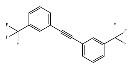 Benzene, 1,1'-(1,2-ethynediyl)bis[3-(trifluoromethyl)- Struktur