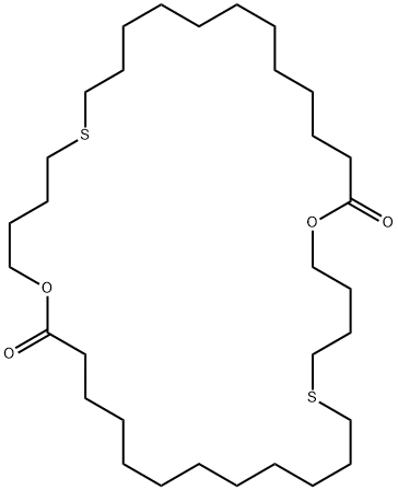 1,19-Dioxa-6,24-dithiacyclohexatriacontane-18,36-dione Struktur