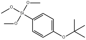 Benzene, 1-(1,1-dimethylethoxy)-4-(trimethoxysilyl)- Struktur