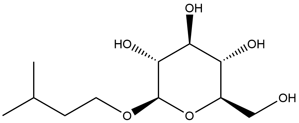 β-D-Glucopyranoside, 3-methylbutyl Struktur