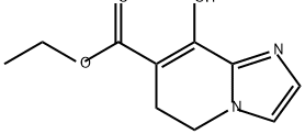 Imidazo[1,2-a]pyridine-7-carboxylic acid, 5,6-dihydro-8-hydroxy-, ethyl ester Struktur