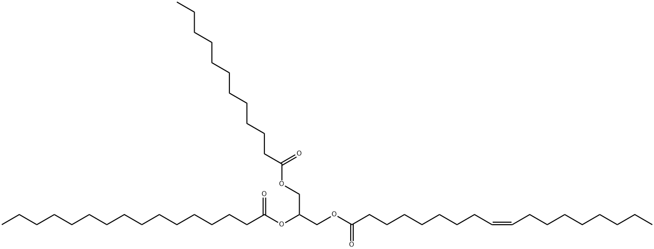 1-Laurin-2-Palmitin-3-Olein Struktur