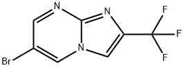 Imidazo[1,2-a]pyrimidine, 6-bromo-2-(trifluoromethyl)- Struktur