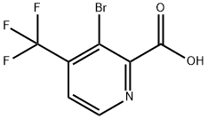 3-Bromo-4-(trifluoromethyl)picolinic acid Struktur