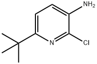 3-Pyridinamine, 2-chloro-6-(1,1-dimethylethyl)- Struktur