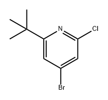 Pyridine, 4-bromo-2-chloro-6-(1,1-dimethylethyl)- Struktur