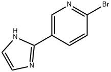 Pyridine, 2-bromo-5-(1H-imidazol-2-yl)- Struktur