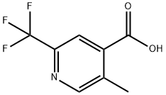 5-Methyl-2-(trifluoromethyl)pyridine-4-carboxylic acid Struktur