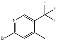 Pyridine, 2-bromo-4-methyl-5-(trifluoromethyl)- Struktur