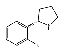 Pyrrolidine, 2-(2-chloro-6-methylphenyl)-, (2S)- Struktur