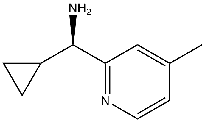 (R)-cyclopropyl(4-methylpyridin-2-yl)methanamine Struktur