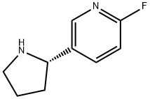 Pyridine, 2-fluoro-5-(2S)-2-pyrrolidinyl- Struktur