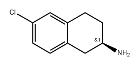 (R)-6-chloro-1,2,3,4-tetrahydronaphthalen-2-amine Struktur