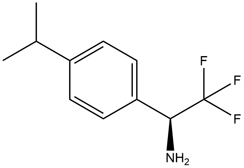 (S)-2,2,2-trifluoro-1-(4-isopropylphenyl)ethanamine Struktur