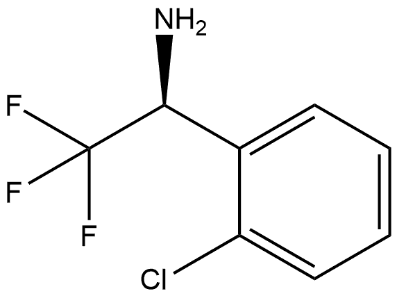 (S)-1-(2-chlorophenyl)-2,2,2-trifluoroethanamine Struktur