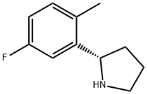 Pyrrolidine, 2-(5-fluoro-2-methylphenyl)-, (2S)- Struktur