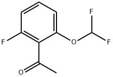 Ethanone, 1-[2-(difluoromethoxy)-6-fluorophenyl]- Struktur