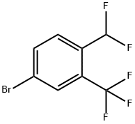 5-Bromo-2-(difluoromethyl)benzotrifluoride Struktur