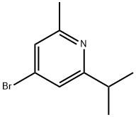 Pyridine, 4-bromo-2-methyl-6-(1-methylethyl)- Struktur