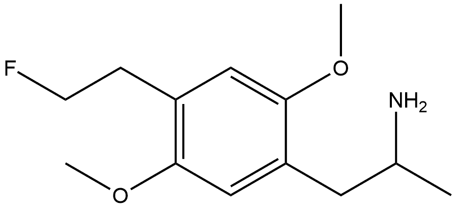 Benzeneethanamine, 4-(2-fluoroethyl)-2,5-dimethoxy-α-methyl- Struktur