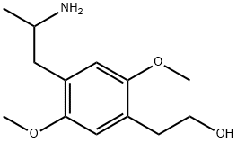 4-(2-Aminopropyl)-2,5-dimethoxybenzeneethanol Struktur