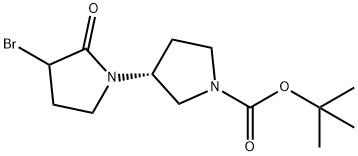 (3'R)-tert-butyl-3-bromo-2-oxo-1,3'-bipyrrolidine-1'-carboxylate Struktur