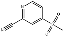 2-Pyridinecarbonitrile, 4-(methylsulfonyl)- Struktur