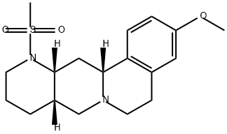 6H-Isoquino[2,1-g][1,6]naphthyridine, 5,8,8a,9,10,11,12,12a,13,13a-decahydro-3-methoxy-12-(methylsulfonyl)-, (8aS,12aR,13aR)- Struktur