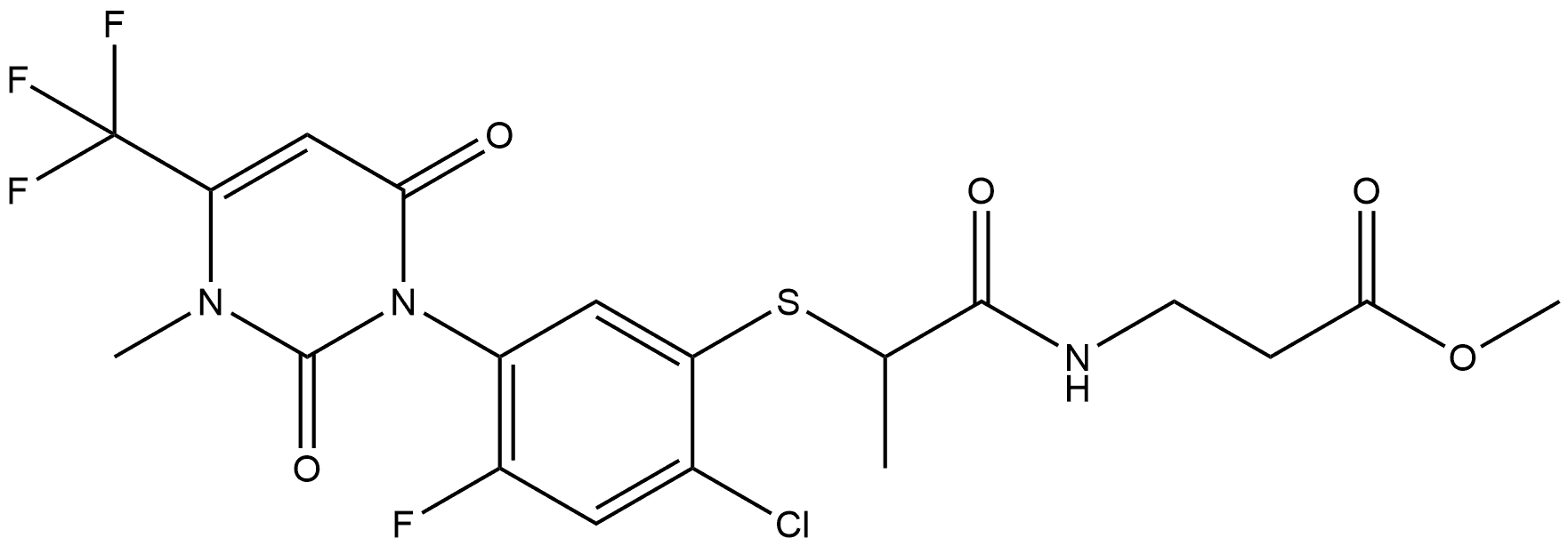 Tiafenacil Struktur