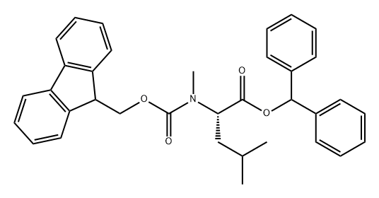 L-Leucine, N-[(9H-fluoren-9-ylmethoxy)carbonyl]-N-methyl-, diphenylmethyl ester