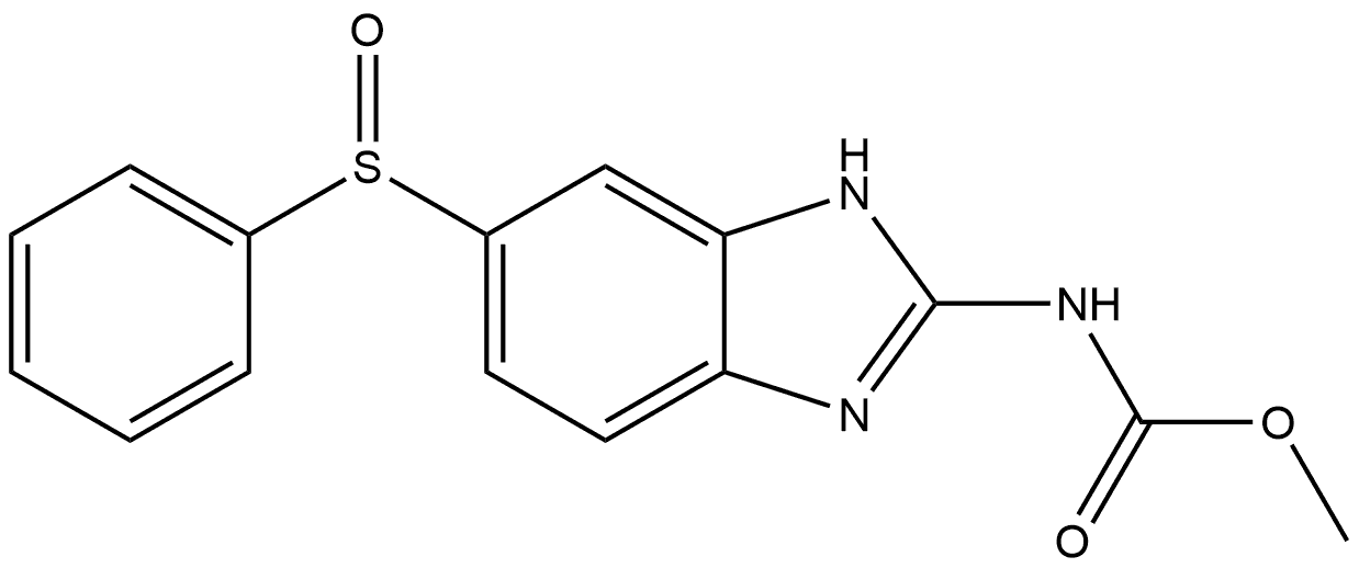 Carbamic acid, N-[6-(phenylsulfinyl)-1H-benzimidazol-2-yl]-, methyl ester, (+)-