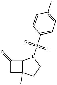 2-Azabicyclo[3.2.0]heptan-7-one, 5-methyl-2-[(4-methylphenyl)sulfonyl]- Struktur