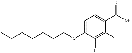 2,3-Difluoro-4-(heptylo Struktur